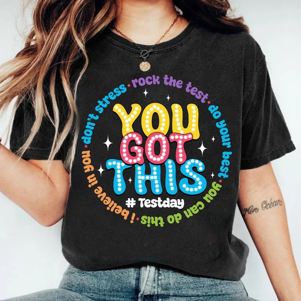 It’s Test Day You Got This png, Rock the Test Png, Faux Glitter Test Day png, Test Day png, Testing png,Teacher Quotes png, Groovy Testing