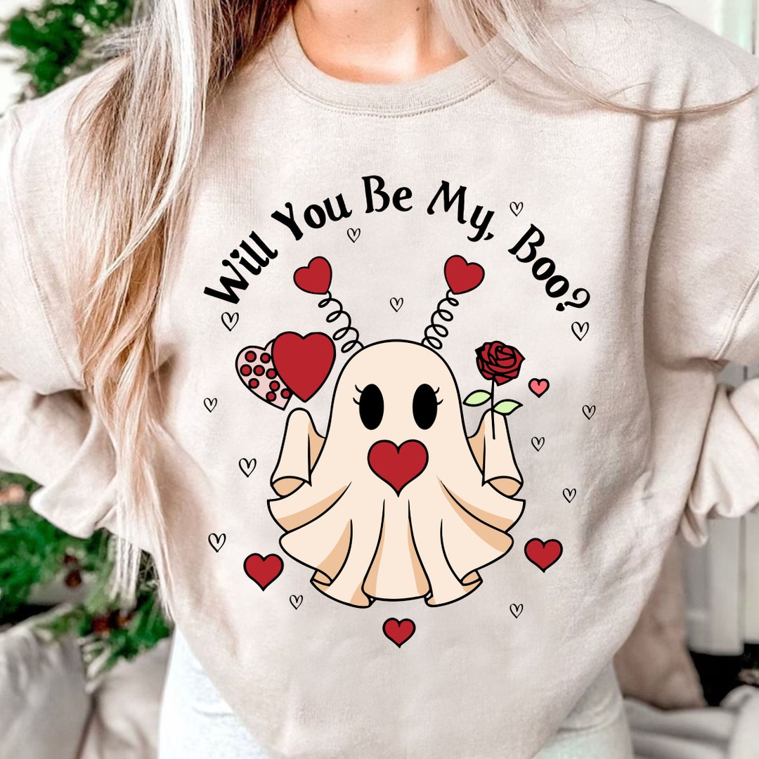 Willst du mein Boo Geist PNG Clipart, Boujee Valentinstag Geist DTF Shirt Becher Aufkleber Idee