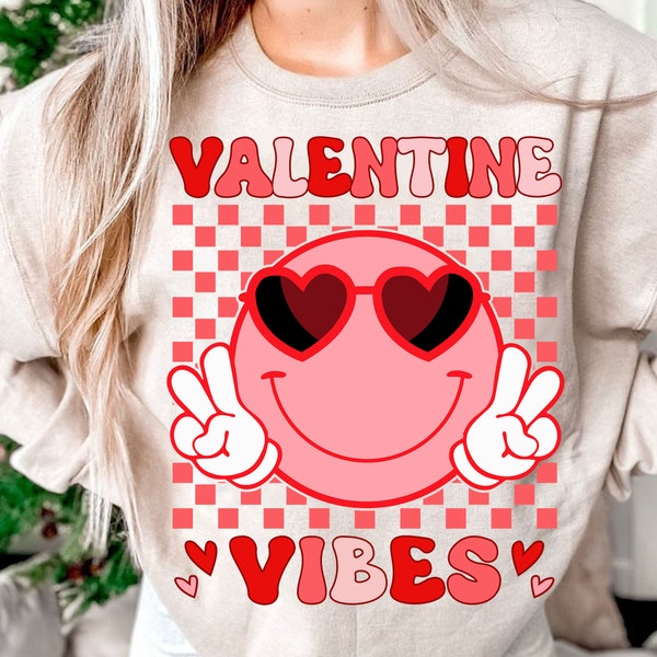 Valentine Vibes PNG Instand Download, Valentine's Day PNG, Retro Valentines Shirt Design, Heartbreaker PNG, Loved Mama, Groovy Design