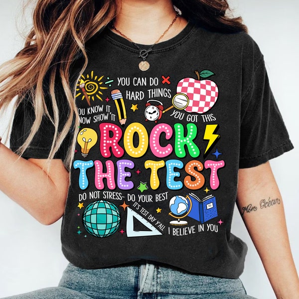 Rock The Test Png, Testing Day Sublimation, Don't Stress Just Do Your Best, Teacher Test Day Png, Testing Quotes, Last Day Of School Nat