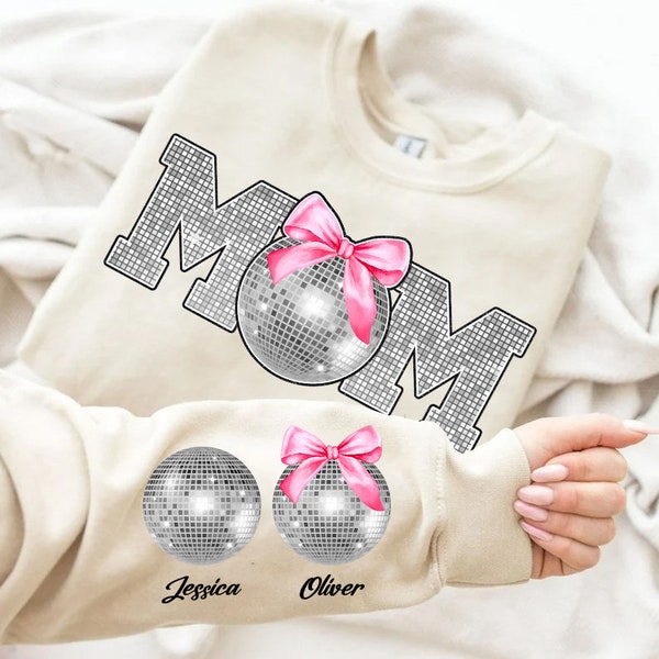 Mom Coquette Disco Ball Png Png, Soft Girl Era Png, Pink Bow, Aesthetic Png, Watercolor Girlie Png, Baseball Mom Glitter, Ribbon, Girlie Png