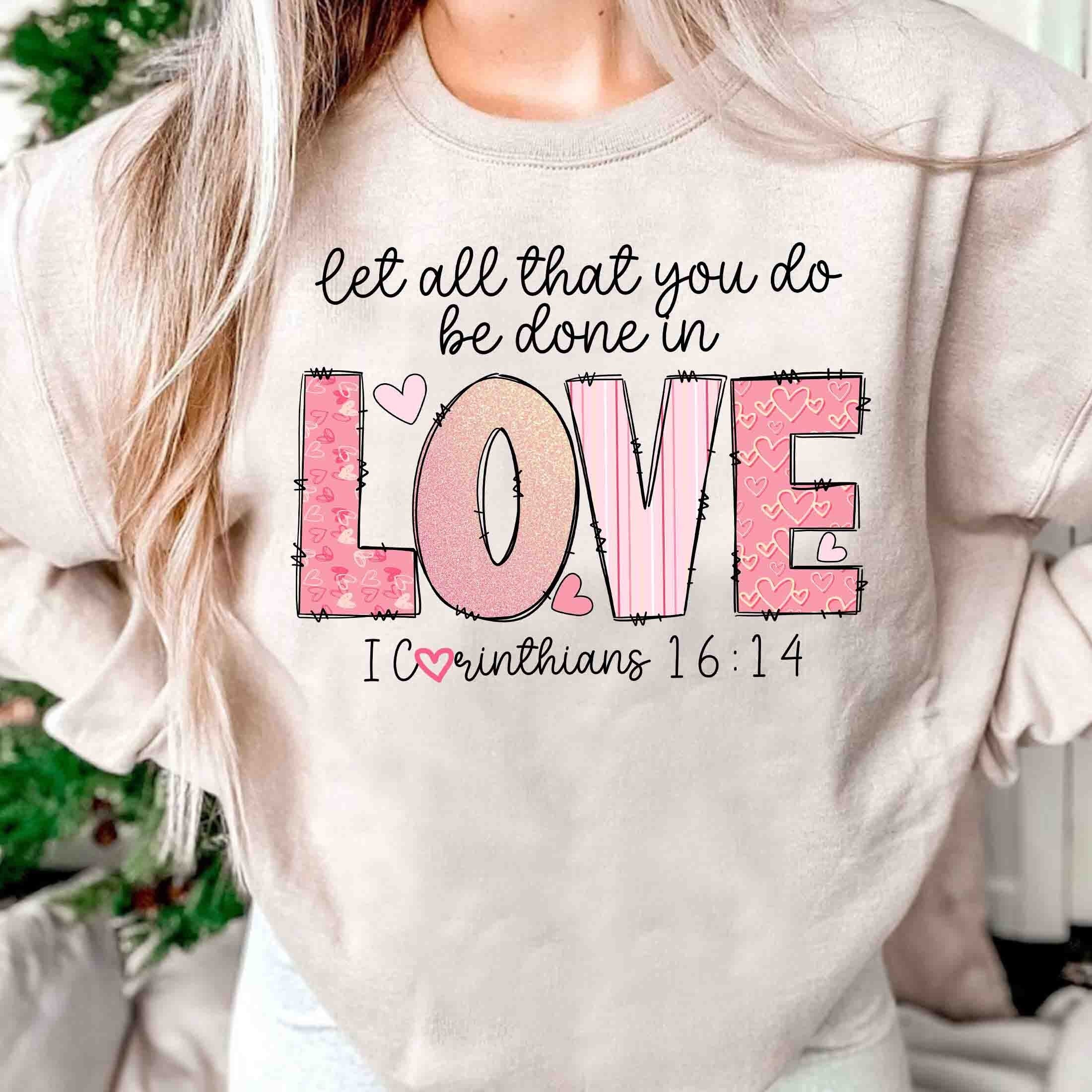 1 Corinthians 13:4 Love Bible Verse Coloring Pages for Kids