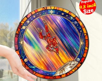 Project Hail Mary Stained Glass Suncatcher, Rocky Window Hanging, Book Lover Gift, AMAZE Gift For Her