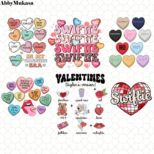 Swiftie Valentine Bundle Png, Swiftie Lover Valentine Bundle Png, Happy Valentine Day Png, Romantic Valentines Day, Valentine 2024 Png