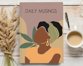 Daily Musings Journal: Black Girl Art, Selbstfürsorge Hardcover
