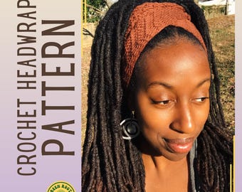 Crochet Head Wrap Pattern: Easy Organic Cotton Headband  display picture 2