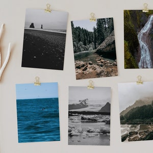 Landscape Photography 5x7 Postcard Set of 6 | Water Prints | Nature Print | Correspondence | Stationary Set | Travel Photography Notecards