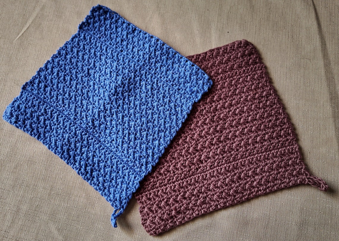 Exfoliation Rag Organic Cotton Crochet Washcloth Pattern: Textured Exfoliating Rag (PDF ...