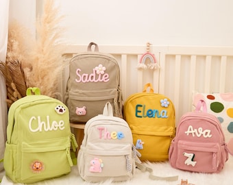 Custom Toddler Backpack with Name Tag-Embroidered Baby Bag, Preschool Backpack, Unique Kids Birthday Gift, Cute Travel Bag for Child