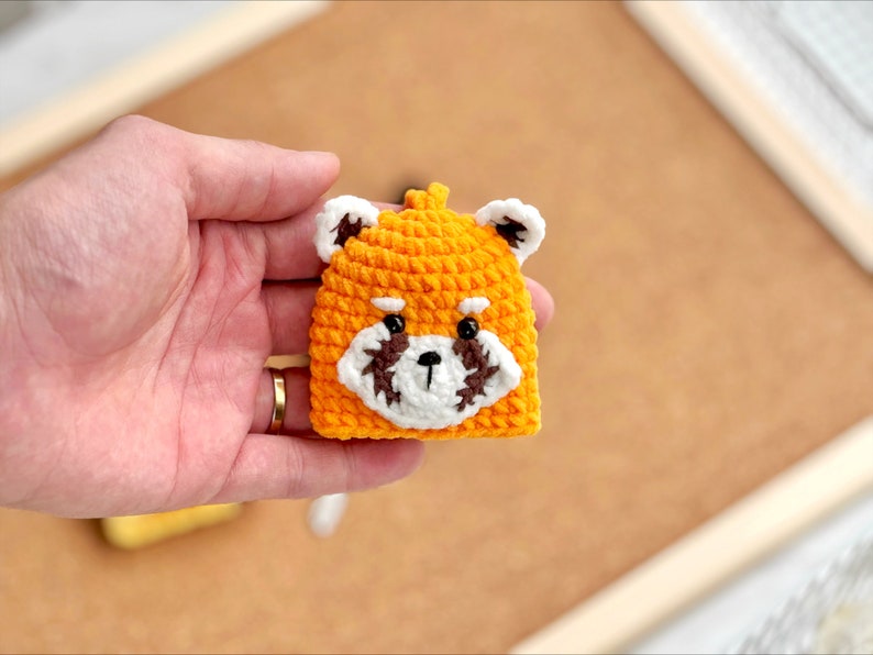 Key Cover Crochet Pattern, Red Panda Key Cover Pattern, Griffee Key Cover Pattern, Penguin Key Cover Pattern, Amigurumi Crochet Pattern image 6