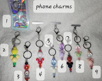 Beadable Phone charm