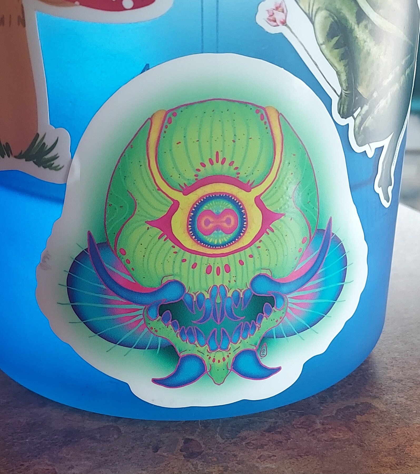 Sea Monster Sticker / Perfect Sticker for a Water Bottle - Etsy