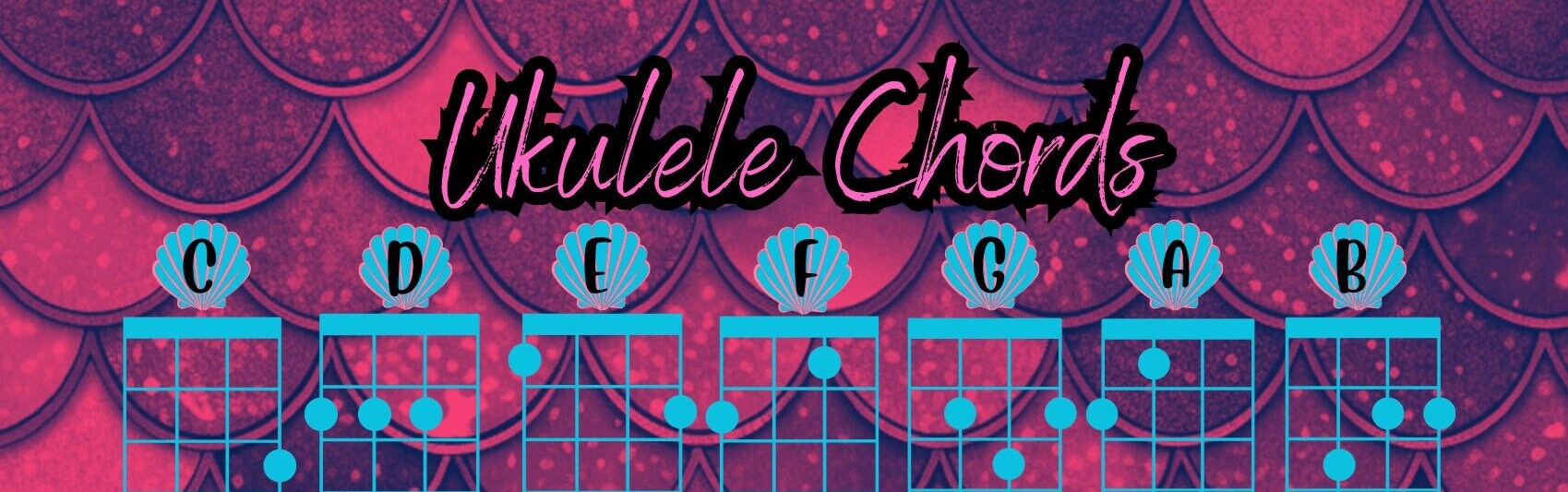 8 Fun Printable Ukulele Chord Digital Posters, Instant Download - Etsy