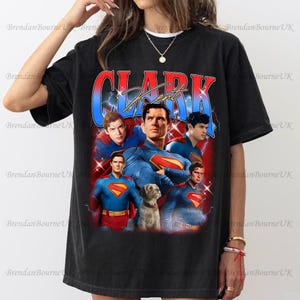 David Corenswet Clark Kent Vintage 90er Jahre Stils Shirt PNG, beliebter Film PNG, Superheld Shirt, Geschenk für sie, Retro Schauspieler Grafik T-Shirt