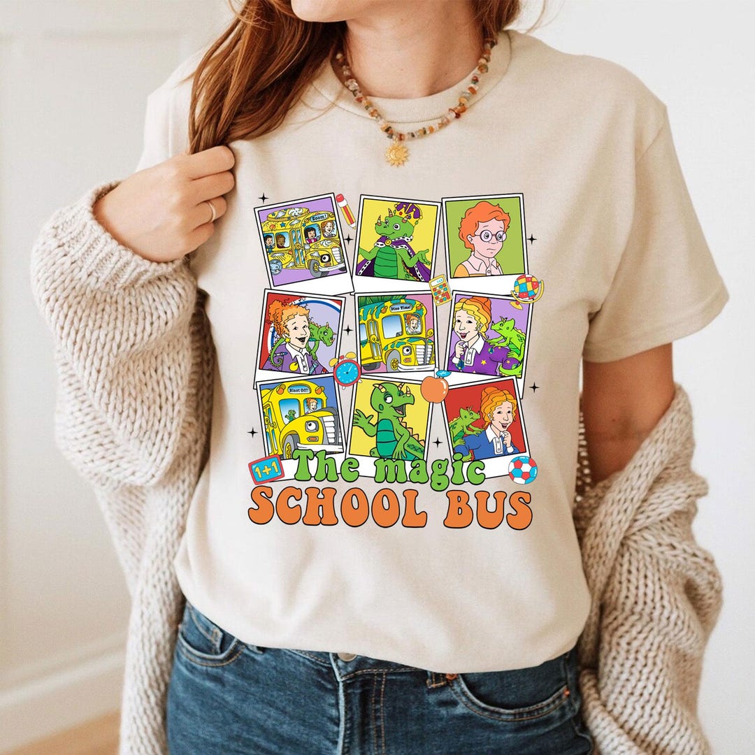 Ms Frizzle the Magic School Bus Shirt, Seatbelts Everyone Shirt, Back