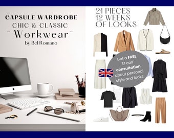 Workwear Capsule Wardrobe Guide - Fashion Essentials, Outfit Inspiration, Closet Organization, Office Outfits