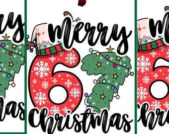 Merry 67 Christmas Gift Tags, 67 Christmas Gift Tags, Funny Teen 67 Christmas Tags, Cool Holiday Gift Tags, 67 Teen Christmas Favor Tags