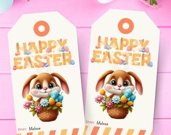 Etichette regalo di Pasqua / Etichette per bomboniere stampabili / Download immediato