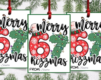 67 Christmas Gift Tags, Merry 67 Rizzmas Gift Tags, Funny Teen 67 Christmas Tags, 67 Rizzmas Gift Tags, 67 Teen Christmas Favor Tags