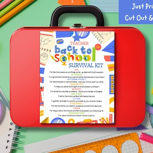 Teacher Back to School Survival Kit Tag | Survival Kit Bible Themed ...