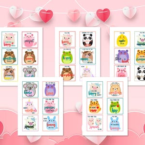 お子様向けランチボックスのメッセージ | バレンタインデーランチボックスのメッセージ | ランチボックスへのラブメッセージ | お子様へのラブメッセージ | PDFをすぐにダウンロード