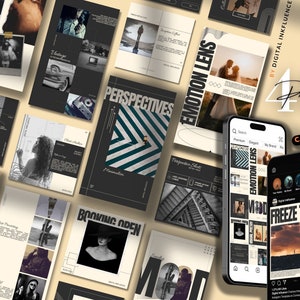 Premium Social Media Template for Instagram Template Post Stories Aesthetic Canva Template for Small Business Photography Coach Luxury Brand