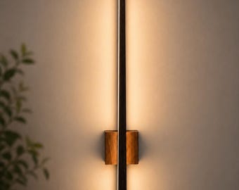 Amerikansk valnötslampa | Minimalistisk modern träbelysning för heminredning