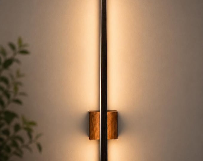 American Walnut Hand Shape Lamp | Minimalist Modern Wood Lighting Home Decor