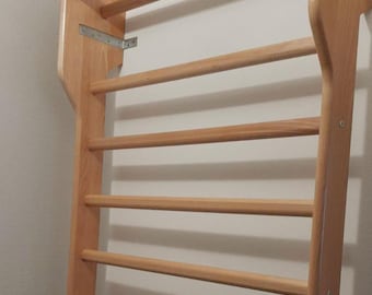 Gymnastic ladder made of beech wood, Polish product.