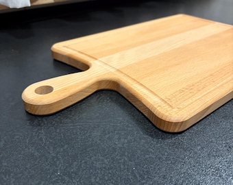 Cutting board handmade of beech wood