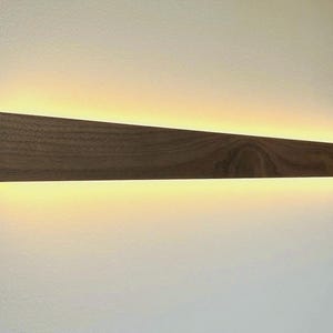 Handmade sconce American walnut Wall Lamp: Modern Minimalist LED Light EcoShine