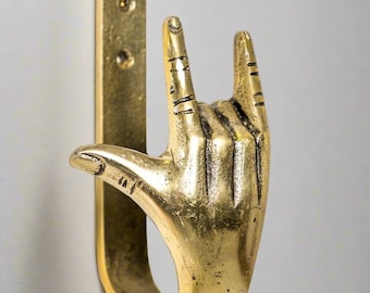 Rock on Hand Coat Hook