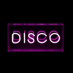 LED Neon Acrylic Light Box - Disco