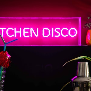LED Neon Acrylic Light Box - Kitchen Disco
