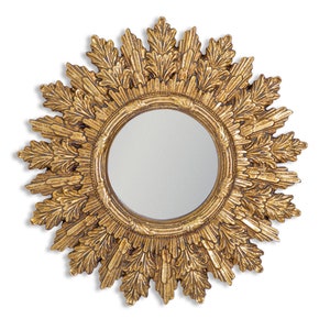 Ornate Gold Convex Mix Collection of Mini Mirrors CVX3 - 22cm Dia