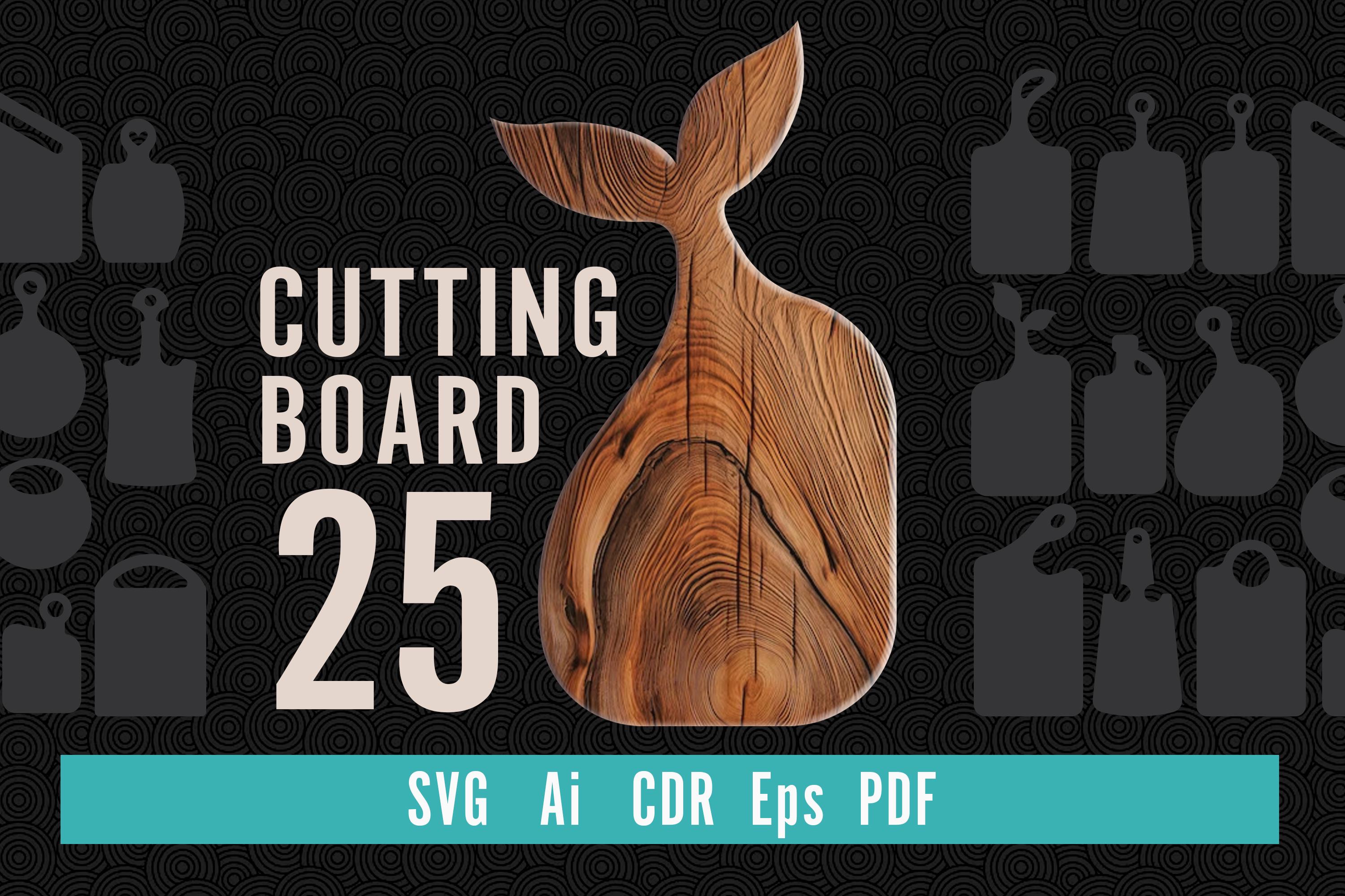 Kitchen Cutting Board SVG Bundle 25 Cutting Board Laser Cut Files Wood ...