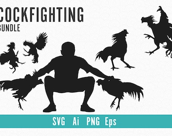 Rooster Svg, Cockfighting Svg bundle, Rooster png, Fighting Rooster Svg, Fighter Chicken, Cockfighting Cut File, Engraving, Instant Download