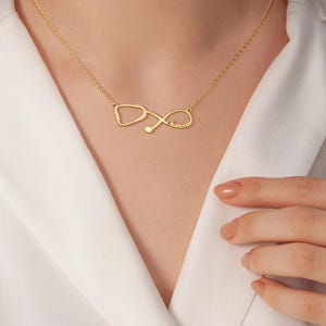 Personalized Stethoscope Name Necklace|Custom Infinity Name Necklace |Custom Doctor Nurse Gift| Nurse Appreciation & Medical Graduation Gift