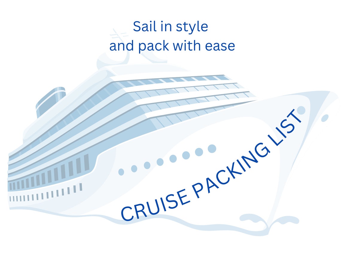 Printable Packing List, Cruise Packing List, Packing List, Travel ...