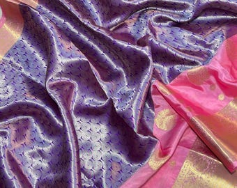Banarasi Silk Saree, Rich Zari Woven Pallu, Brocade Blouse
