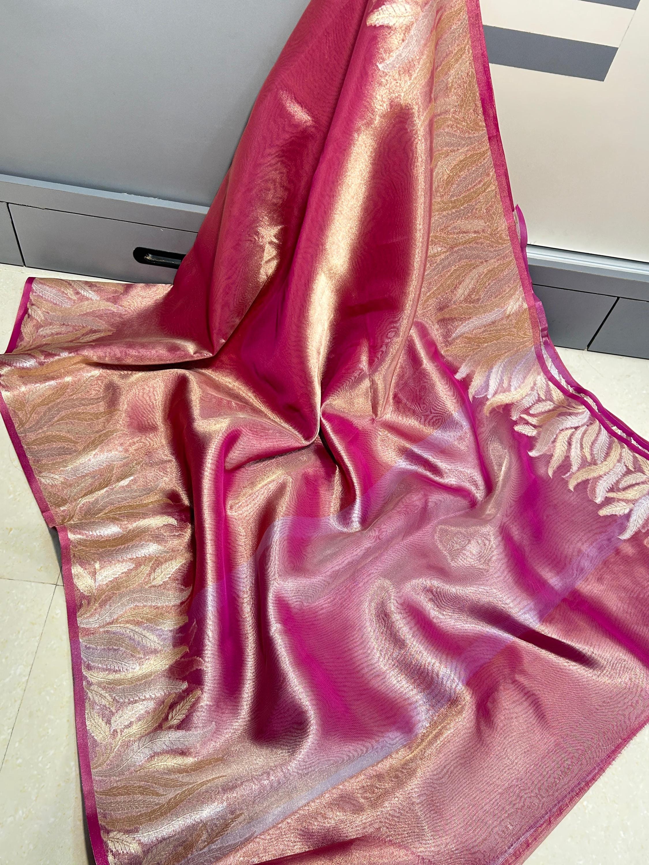 Banarasi Tissue Saree: Lightweight Silk with Metallic Design