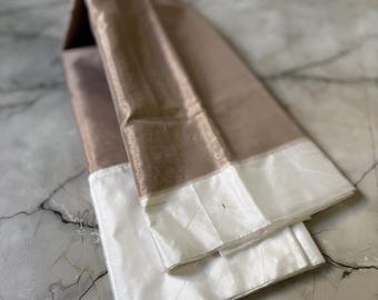 Banarasi Tissue Silk Saree: Traditional Zari Weaving (5.5 Meters)
