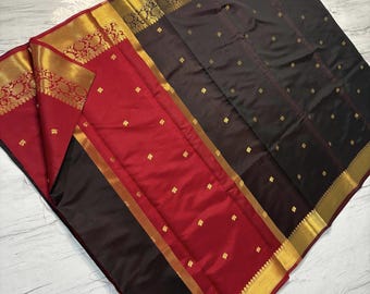 Banarasi Silk Saree, Traditional Zari Woven, Indian Wedding Festive Wear