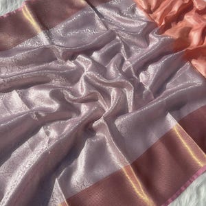 Banarasi Soft Tissue Silk Saree - Pink Woven Elegance