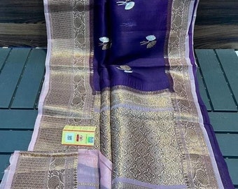 Organza Banarasi Silk Saree: Lightweight Sheer Weave