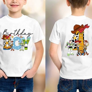 Bundle Custom Ages Birthday Boy/ Girl Toy Story Design PNG, Custom Birthday Toy Story Png, Birthday Matching tee, PNG Instant Download
