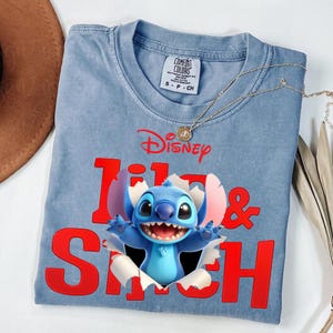 Lilo and stitch 2025 png, magical castle png, new movie png, blue monster, summer png, family vacation png, png file