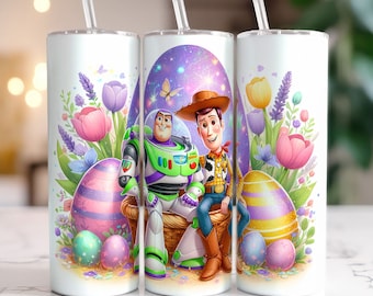 Envoltura de vaso de Pascua, envoltura de vaso de Pascua de dibujos animados, vaso delgado de 20 oz, envoltura de vaso completo, png de Pascua, vaso de Pascua de conejito, archivo digital PNG