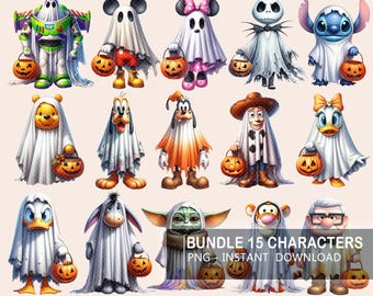 Bundle-Geist Charakter Design Png, Halloween-Geist Zeichentrickfiguren, Toy Story, Buzz Lightjahre Geist, Spooky Saison Png