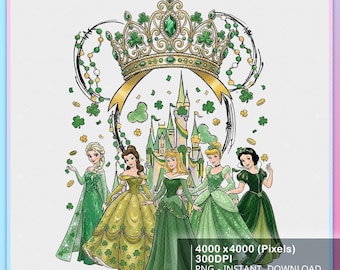 Paquete Princesa San Patricio PNG, Princesa San Patricio PNG, Diseño Irlandés PNG, Día de San Patricio Moderno PNG, Temporada de Suerte PNG, Princesa PNG